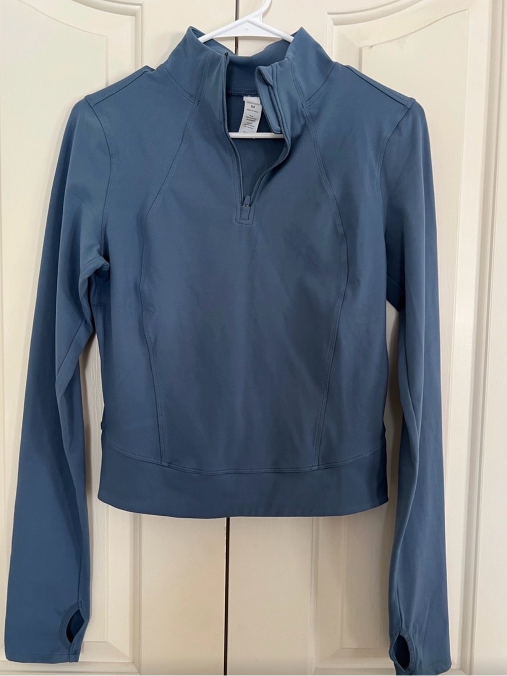Yogalicious Women's Slate Blue Quarter-Zip Performance Top